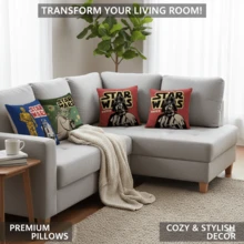 Star Wars 星球大战亚麻丝滑柔软枕套 - 透气亲肤，触感凉爽，信封式开口，有红色、绿色、蓝色等多种颜色可选 - 可机洗，亚麻枕套，圣诞礼物，秘密圣诞老人礼物，情人节礼物，圣诞袜填充物，沙滩，夏季，度假，节日，旅行必备，外出上衣，家居用品 - 彩色 - 查看 7