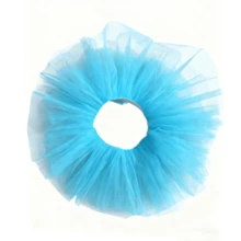 1 pièce Jupe tutu en tulle à 5 couches pour adulte, costume de performance, jupe gâteau, jolie robe tutu à 5 couches pour accessoires de costume de Noël - lac bleu - Voir 5