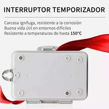 Interruptor De Tiempo Timer 110v/220v Piscinas Albercas,Timer Mecánico De Voltaje Dual 110 Ó 230 V Ideal Albercas - Blanco - Ver 2