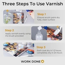 250ml High Gloss Acrylic Varnish, Non-Yellowing, Suitable For Air-Dry Clay, Ceramics, And Acrylic Paint. It Helps Prevent Cracks And Scratches, Serving As A Dustproof Sealant For Crafts And Jewelry Making Supplies. - White - View 4