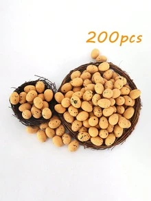 200pcs Easter Eggs, Easter Egg Shaped, Miniature Realistic Colored Eggs, Suitable For Wreath Decoration, Easter Decoration, Home Decor, Party Decoration, Artificial Eggs, Micro Landscape Decoration - Multicolor - View 15