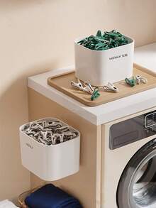 1pc Fixed Sock Clip Storage Basket, Windproof & Anti-Slip, For Home And Dorm Use - Multicolor - View 6