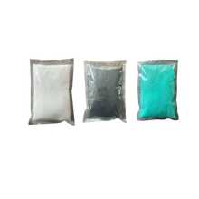 3袋（400+400+400）克/2.65磅 黑/白/绿石英砂，适用于沙画、景观美化，可用于研磨、抛光和景观填充。