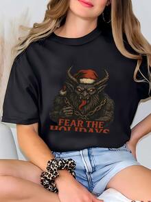Women Plus Size Sports Tees & Tanks - Black - View 1