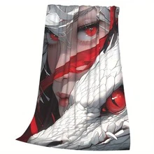 Nightmare Before Christmas  & Sally Patchwork Fleece Throw Blanket, Super Soft Warm Cozy Flannel For Couch Bed, 280 GSM Lightweight Plush, Great Gift For Fans, Home Decor, All Seasons - 多色3 - 查看 8