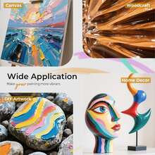 250ml High Gloss Acrylic Varnish, Non-Yellowing, Suitable For Air-Dry Clay, Ceramics, And Acrylic Paint. It Helps Prevent Cracks And Scratches, Serving As A Dustproof Sealant For Crafts And Jewelry Making Supplies. - White - View 5