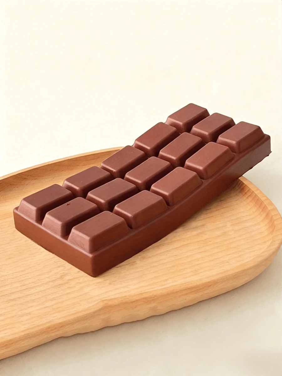 1pc 6.3*2.76in Creative Simulation Slow Rebound Chocolate Decompression Artifact, Slow Rebound Decompression Pinching Toy With Chocolate Fragrance - Multicolor - View 1