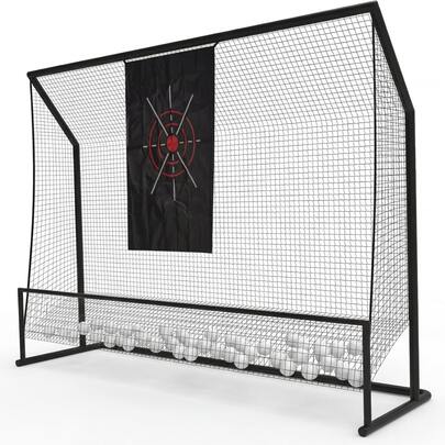 CuisinSmart Golf Net,10x7FT Golf Practice Net,Portable Hitting Net With Carry Bag,Golf Hitting Aid Nets For Backyard Training Driving Chipping Swing, Gifts For Men/Him/Dad/Golfer
