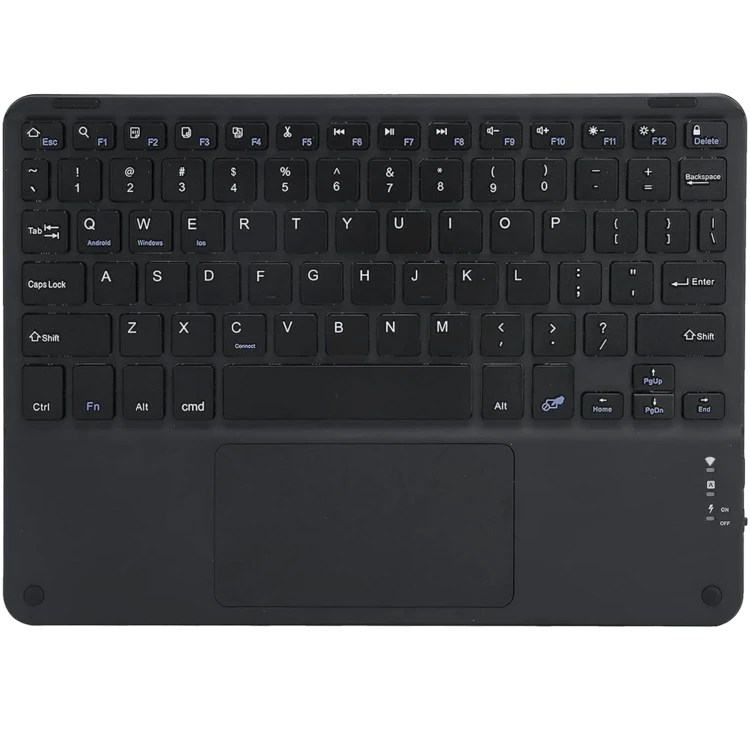 10インチ 充電式 ワイヤレス Bluetoothタッチパッドキーボード、薄型ポータブル、iPad、iOS、Android、Windowsデバイス対応、長バッテリー寿命。クリスマス/新年ギフト(2026年) - マルチカラー - 見る 13