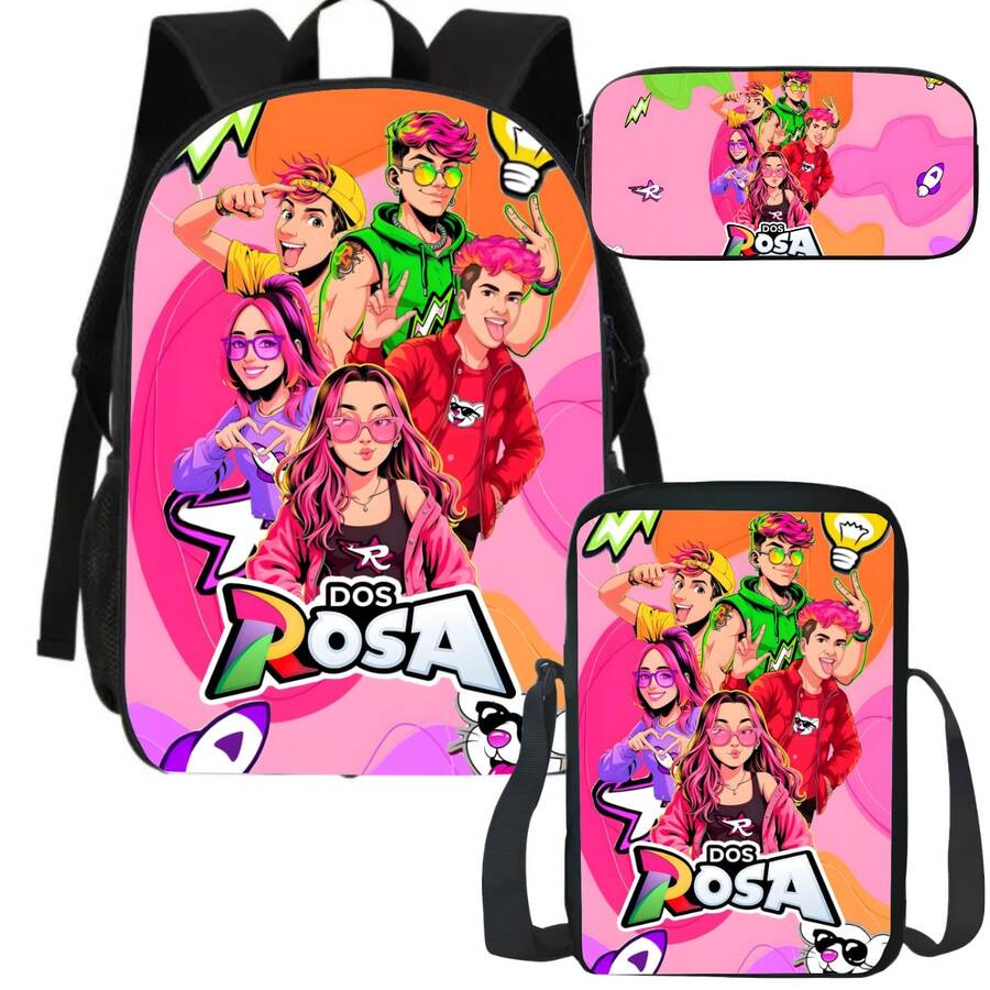 Children's Backpack, Lunchbox, And Pencil Case Set - Emily Rosa Influencer Design - Back To School - 背包,鉛筆盒,午餐盒 3115 - 查看 1