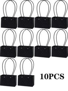 一个压花 Macrame 手提袋节日插花礼品包装袋鲜花袋 - 彩色 - 查看 40