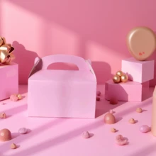 10/24pcs Foldable Gift Boxes, Gift Bags Suitable For Jewelry, Candy, Dessert Packaging