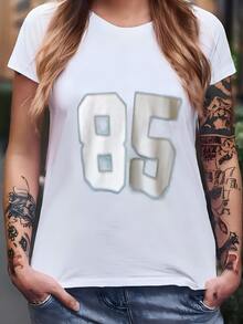 Women Plus Size Sports Tees & Tanks - White - View 2