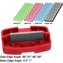 单板滑雪板刃磨刀器、刃角调整套装、多角度研磨机、金刚石抛光除锈磨石、滑雪板挂钩架、维护保养打蜡工具、冬季滑雪装备、240/360/500/1000目金刚石锉刀、400/1500目橡胶磨石，侧刃角度可调节至85-89度，底刃角度可调节至0.5度和1度，是滑雪爱好者和情人节的完美礼物。 - 彩色 - 查看 16