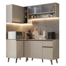 Cocina Integral Completa Modular Madesa Nice 265cm Crema 02 - Beis - Ver 2