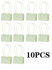 一个压花 Macrame 手提袋节日插花礼品包装袋鲜花袋 - 彩色 - 查看 46