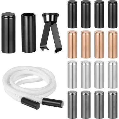 8个金属绳头，适用于连帽衫、裤子，锌合金鞋带头，绳扣，DIY项目绳端止动器，抽绳，鞋子，春夏精选，伴娘礼物，房间，卧室装饰，海滩，旅行，男士，女士，度假，妇女节，旅行必备，婚礼回礼，Y2K，卧室，汽车配件，厨房装饰，可爱小物