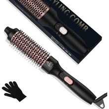 UKLISS Thermal Brush & Multi-Function Curling Hot Brush (Black) | 32mm Curling Comb For Root Volume & Loose Curls | Dual Voltage (110V-240V) Travel-Friendly | Frizz-Free Salon-Worthy Finish | Ideal Gift For Her (Valentine's Day, Epiphany, Carnival, St. Patrick's Day) | Perfect For Home/Travel/Commute/Date/Carnival Masquerades/Epiphany Celebrations - Black - View 13