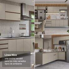 Cocina Integral Completa Modular Madesa Nice 265cm Crema 05 - Beis - Ver 5