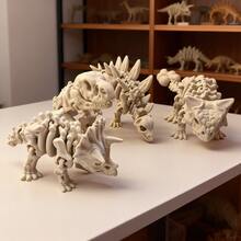 Model Kerangka Dinosaurus Jurassic, Kerangka Dinosaurus Realistis, Untuk Ornamen Dekorasi Rumah, Dekorasi Rumah, Pajangan Meja, Cocok Untuk Ruang Tamu, Kamar Tidur, Ruang Belajar, Sempurna Untuk Kolektor dan Penggemar - MultiWarna - View 5