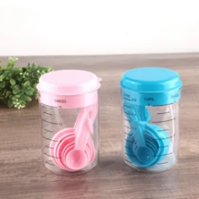 1set Measuring Cups & Spoons, Plastic Scaled Powder Scoop, Baking Measuring Spoons, Kitchen Baking Tool Set - Multicolor - View 7