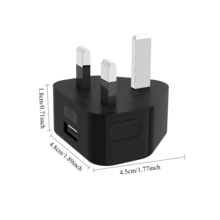 Cargador de pared universal de carga rápida UKCA 5V 2A 10W, cargador de pared portátil con cable USB C, adaptador de viaje USB, fuente de alimentación para cámaras de , altavoces y talla grande dispositivos con Type-C, fin de semana festivo del Día de los Caídos - Ver 7