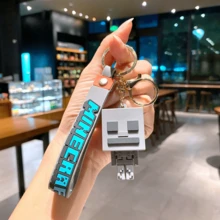 New Creative Minecraft 3D Sandbox Game Keychain, Couples Keychain Bag Pendant - Multicolor - View 11