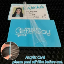 Ill-IT 卡、身份证、Glitterday 周边卡、Kpop 粉丝周边商品、元熙、Iroha、Moka、珉周卡、卡片、收藏卡、蓝白卡片、可收纳于卡套、生日礼物、派对礼品 - 彩色 - 查看 4