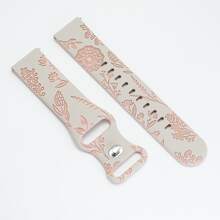 1pc Silicone Watch Band Compatible With Samsung Galaxy Watch 4/5/6/7 40mm 44mm 5 Pro 45mm, Dual-Tone Dandelion Watch Band For Galaxy Watch 6/4 Classic - 20mm - View 18