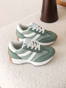 1双男女通用休闲轻便运动鞋，时尚百搭跑步运动鞋，春秋季 - 綠色 - 查看 6
