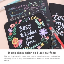 Languo New 2-3-4 Color Gradient Handwriting Pens, Highlighters, 0.5mm Tip, Transparent Barrel, Suitable For Painting, Highlighting, Student Notes, Drawing, Handbook Making, Office Use - Multicolor - View 7