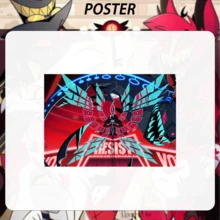 Haz/Bin Hotel Poster, Anime Poster, Anime Fans Merchandise, Vox Poster, Self-Adhesive Poster, Decorative Poster, Can Be Pasted On Walls In Living Room, Bedroom, And Other Spaces, Also Suitable For Decorating Imperfect Walls, Beautiful Decorative Gift - Multicolor - View 5