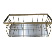 1pc ABS/Stainless Steel Sink Drain Basket, Kitchen Sponge Holder & Towel Rack, Bathroom Liquid Soap Dispenser Storage Shelf - 1pc - View 19