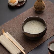 5件套抹茶搅拌器套装 - 抹茶搅拌器（茶筅）、传统茶勺（茶勺）、抹茶碗、支架。传统手工竹制抹茶冲泡套装。 - 日式鎏金鐵釉粗陶抹茶套裝 - 查看 3