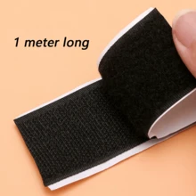 1 Pair 3m/118inch Double-Sided Adhesive Hook-And-Loop, Strong Curtain Net Window Paste Strip Fastener, Self-Adhesive Door Curtain Pasted Bar Fixing Hook - Multicolor - View 20