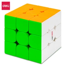 DELI 74530 數位魔術方塊 三階磁力設計 數字標識清晰易認 磁力定位精準轉動順滑 ABS 材質耐摔 適配兒童益智與初學者練習 - 彩色 - 查看 1