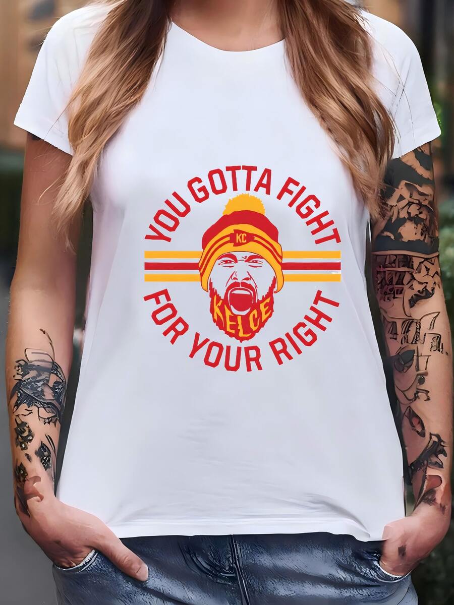 Camiseta De Travis Kelce, Camiseta De Travis Kelce Camiseta - Blanco - Ver 1