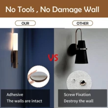 [Motion Sensor Wall Sconces] 2 Packs Modern Motion Sensor Wall Sconces - Adjustable Glass Shade, Rechargeable Lithium Battery Powered - Peel And Stick Night Lights