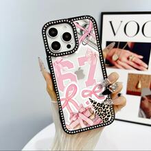 Book Money 67 Leopard Star Patterned Clear Acrylic Double-Sided Rhinestone-Encrusted Phone Case Is Compatible With IPhone 17 Pro Max/Air/16/15/14/13/12/11. It's An Ideal Gift For Christmas, Valentine's Day, And New Year's, Perfect For Boyfriends, Girlfriends, And Family. - 無色 - 查看 5