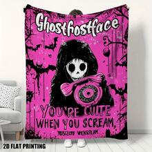 Nightmare Before Christmas  & Sally Patchwork Fleece Throw Blanket, Super Soft Warm Cozy Flannel For Couch Bed, 280 GSM Lightweight Plush, Great Gift For Fans, Home Decor, All Seasons - 多色24 - 查看 9