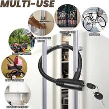Secure Steel And PVC Bike Lock With Keys For Bike Security, Theft Protection, Bike Lock, Bike Security - 1 - Xem 3
