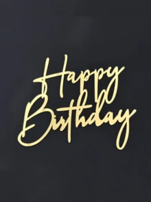 Bộ 3/6/9 phụ kiện trang trí bánh kem bằng acrylic, phụ kiện trang trí bánh kem tiệc tùng, phụ kiện trang trí bánh kem lấp lánh vàng, phụ kiện trang trí bánh kem sinh nhật, đồ dùng làm bánh sáng tạo, quà tặng sinh nhật. - E - Xem 6