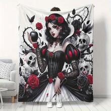 Nightmare Before Christmas  & Sally Patchwork Fleece Throw Blanket, Super Soft Warm Cozy Flannel For Couch Bed, 280 GSM Lightweight Plush, Great Gift For Fans, Home Decor, All Seasons - Multicolor 29 - View 10