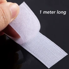 1 Pair 3m/118inch Double-Sided Adhesive Hook-And-Loop, Strong Curtain Net Window Paste Strip Fastener, Self-Adhesive Door Curtain Pasted Bar Fixing Hook - Multicolor - View 18