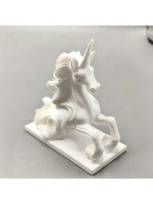 梦幻3D独角兽雕塑 - 时尚家居办公桌摆件，馈赠佳品，亦可作展示。梦幻白色独角兽摆件 - 优雅桌面装饰摆件，家居馈赠佳品。 - 彩色 - 查看 6