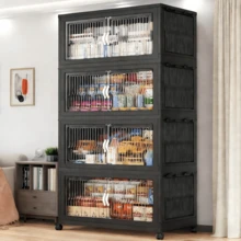 5layer Plastic Storage Bins, Foldable Storage Bins With LIDS And Wheels, Foldable Storage Boxes With Doors, Closet Storage And Storage Drawerscloset Organization And Storage,Dresser Organizer,Organizadores Para Habitación,Toy Storage Organizer,Closet Organizer,Clothes Organizer,Storage Organizer,Storage Cabinet,Organizadores Para Habitación,Clothes Storage,Kitchen Storage,Kitchen Organization And Storage,Storage Organizer For Bedroom,Cabinet Organizer,Room Organization,Under Bed Storage,Room Decor,Home Decor,Organization And Storage,Storage Organizer,Bathroom Storage,Home Organization And Storage,Home Organization And Storage,Pantry Organization And Storage, Foldable Stackable Lockers Outdoor Decor, - 5層 - 查看 1