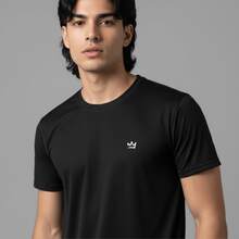 Camiseta Dry Fit Masculina Esportiva Academia Treino Fitness 100% Poliéster - Preto - Visão 2
