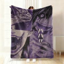 Nightmare Before Christmas  & Sally Patchwork Fleece Throw Blanket, Super Soft Warm Cozy Flannel For Couch Bed, 280 GSM Lightweight Plush, Great Gift For Fans, Home Decor, All Seasons - 多色6 - 查看 7