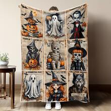 Nightmare Before Christmas  & Sally Patchwork Fleece Throw Blanket, Super Soft Warm Cozy Flannel For Couch Bed, 280 GSM Lightweight Plush, Great Gift For Fans, Home Decor, All Seasons - Multicolor 29 - View 22