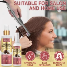 Goiple 450°F 热防护及紫外线防护喷雾，热防护精华液，有效抵御直板夹、卷发棒和吹风机的高温损伤，蕴含椰子油，滋润修护秀发，提升秀发健康、柔顺和光泽，适用于卷发、波浪发、直发及假发（100毫升/200毫升/300毫升） - 紅色 - 查看 12